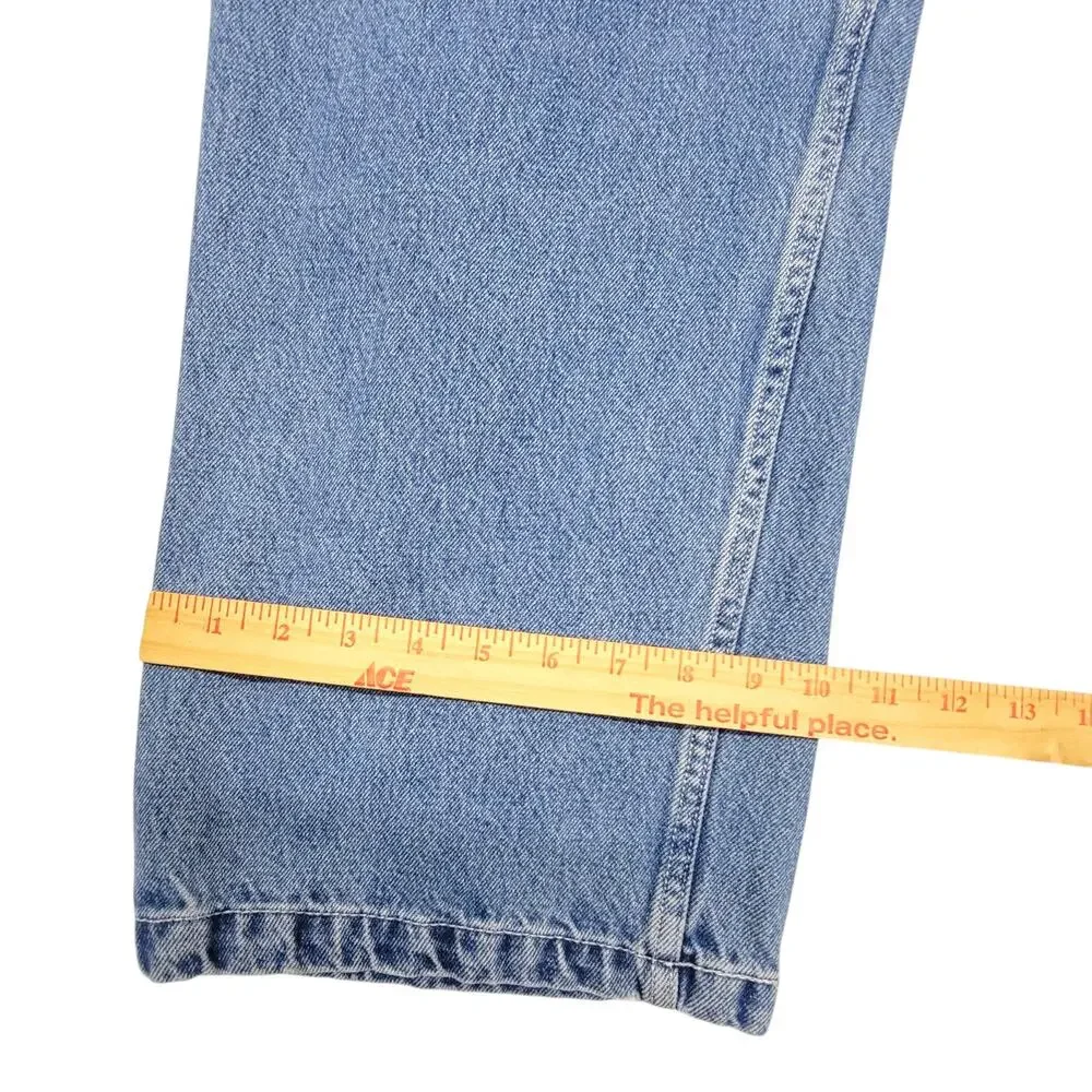 Levi's Blue Denim Bib Overalls Mens 3XL Carpenter Workwear Loose Fit Jeans